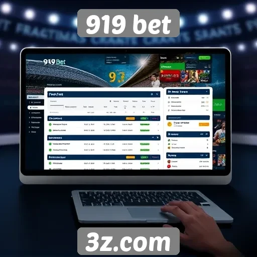 Avaliação da interface do usuário do site 919 bet